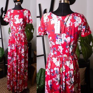 Floral Print Maxi Dress